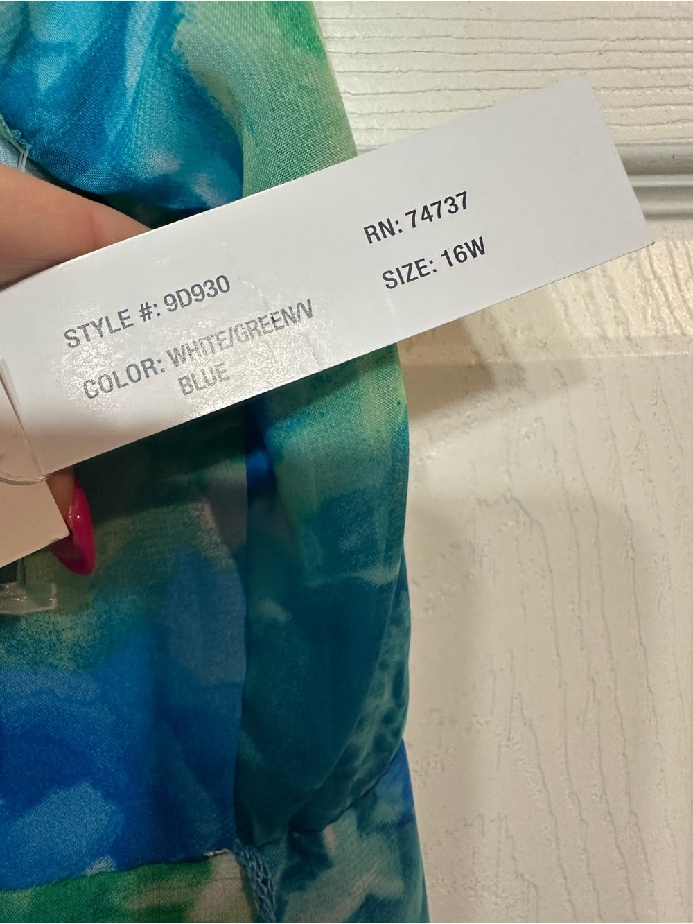NWT Shelby & Palmer Blue Green Floral-Print Sleeveless Maxi Dress - Picture 4 of 10